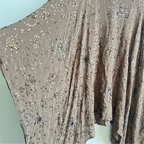 JEN'S PIRATE BOOTY Gaudi Sequin Embellished Swim Cover Tunic Top One size Boho - Picture 15 of 15